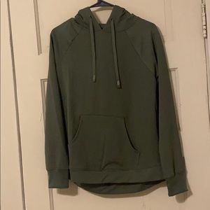 Green hoodie